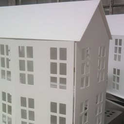 Лазерно и CNC рязане на архитектурни макети на сгради.